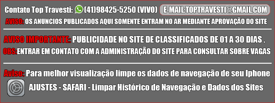 Aviso Geral para Anunciantes Top Travesti